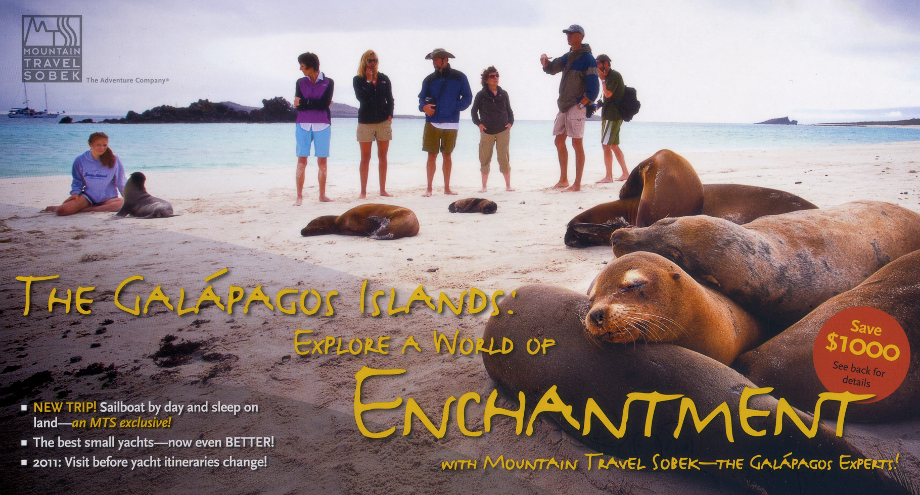 Postkarte für Reisen auf die Galapagosinseln für einen Abenteuerreiseveranstalter. Druckvertrieb. Kunde: MT Sobek | Postcard for trips in the Galapagos Islands for an adventure travel operator. Print distribution. Client: MT Sobek